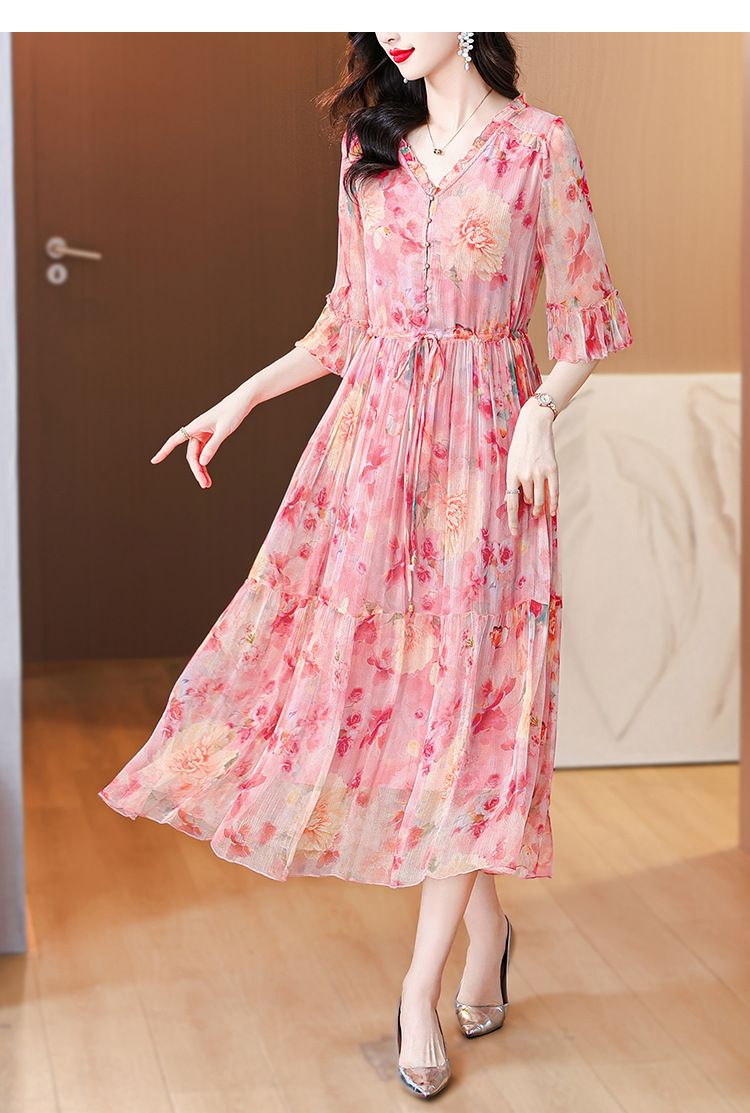 Diamond Print Summer Dress Image 4