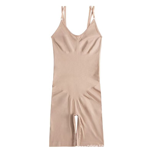 European and American style body-shaping full-body bodysuit, tummy control and buttock lifting, waist cinching, seamless flat legs, plus-size innerwear for women, suitable for sports and yoga.