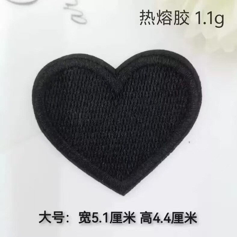 トレンディで美しいカラフルなピーチハートコンピュータ刺繍布ステッカーマルチサイズ DIY 手作りステッカー製造装飾ステッカー卸売|undefined