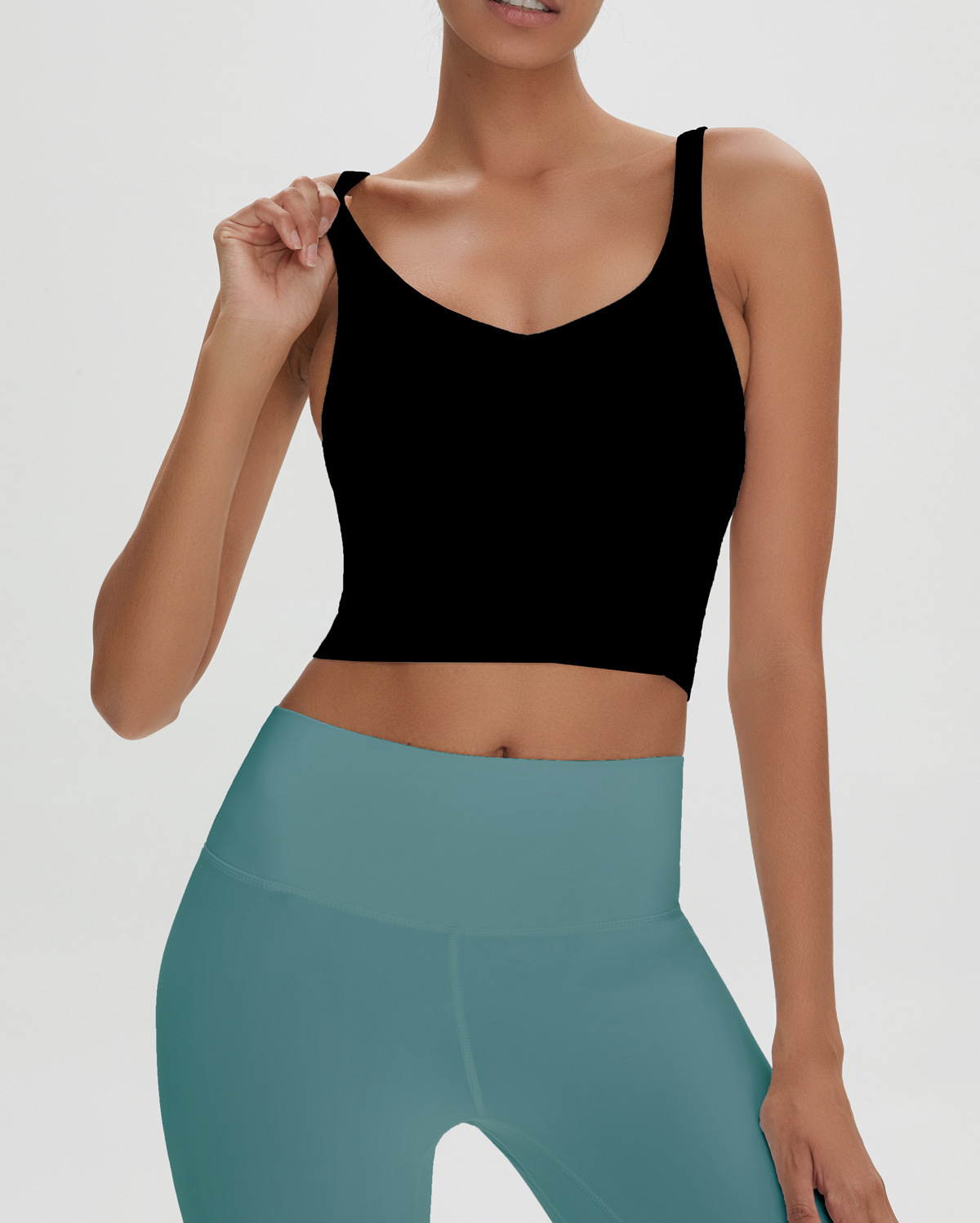 跨境新款U型后背高强度运动内衣 跑步瑜伽内衣欧美运动文胸