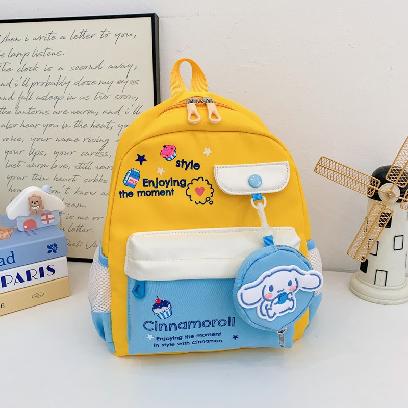 2025 primavera niños mochila de moda ocio niñas jardín de infantes viaje caricatura lindo mochila