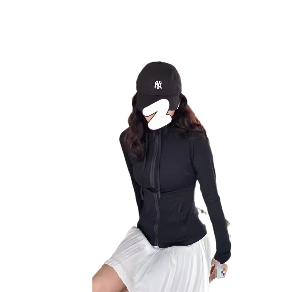Ropa de yoga, chaqueta deportiva, chaqueta encapuchada, estilo de combinación de todos los días, adelgazamiento, agitación y exhibición de la figura!!! image 5