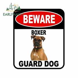 BEWARE BOXER GUARD DOG汽车贴纸金属铝复合标牌宠物狗贴花