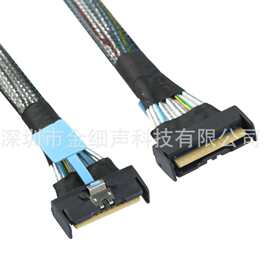 PCIe5.0  MCIO 8i SlimSAS SFF-8654  74P  4I服务器高速线