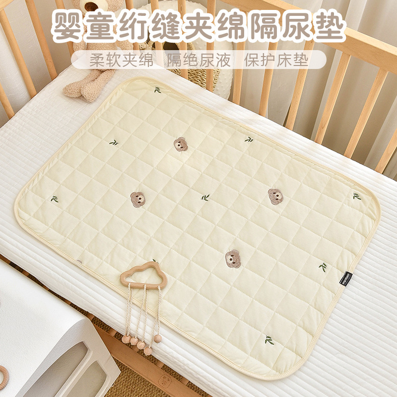 Newborn baby waterproof breathable diaper pad baby Four Seasons children washed large cotton diaper pad aunt mattress