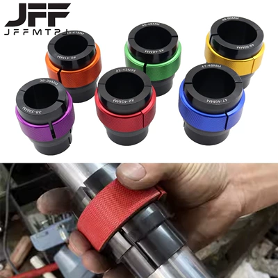 Off-road motorcycle universal CNC aluminum alloy front shock absorber oil seal installation tool inverted front shock absorber oil seal tooling
