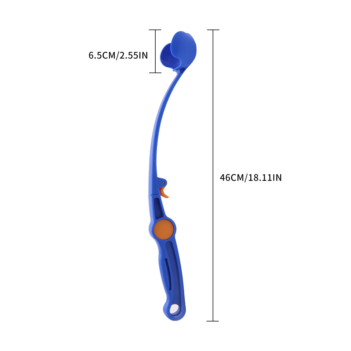 Nuevo palo de lanzamiento de mascotas Lanzador de pelota Entrenamiento interactivo al aire libre Recoger pelota Juguete para perros desmontable Lanzador de pelota de tenis