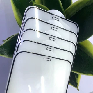 适用苹果18全屏钢化膜苹果16PROMAX手机膜苹果13抗蓝光钢化膜SE4