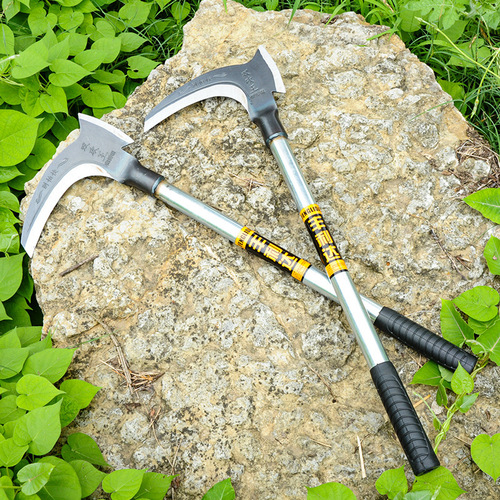 Wholesale factory price dual blade scythe for agricultural straw harvesting, grass cutting scythe, multifunctional outdoor firewood knife, manganese steel scythe