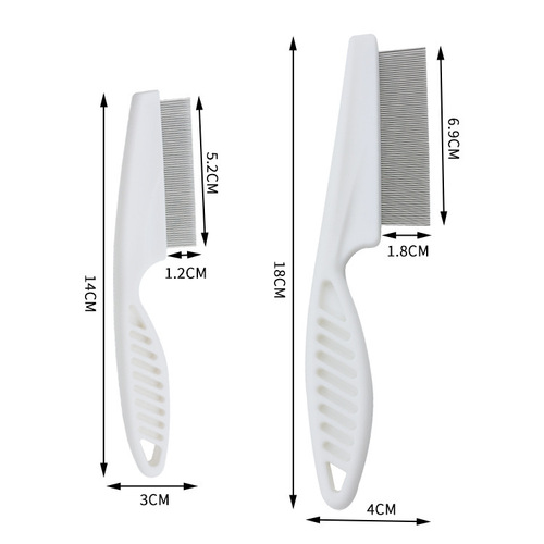 Pet flea comb, special flea comb for dogs and cats, pet comb to remove lice, dense tooth row comb wholesale