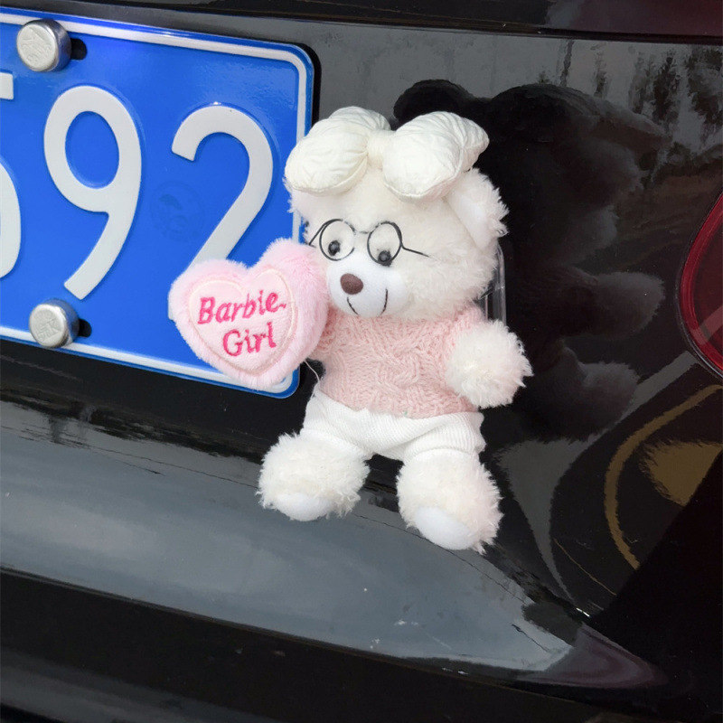車のトレーラーテールペンダント漫画かわいいクマの尻尾お尻人形装飾ステッカー車の外側のトランク人形|undefined