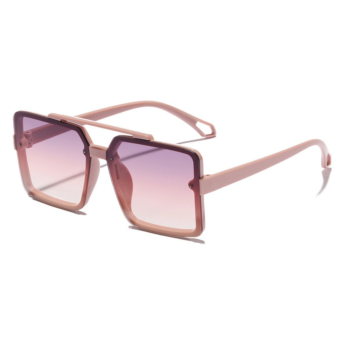 Gafas de sol personalizadas de doble haz ins estilo de gran marco cuadrado gafas de sol de las mujeres de moda lente de PC gafas de Ventas Directas transfronterizas 90946