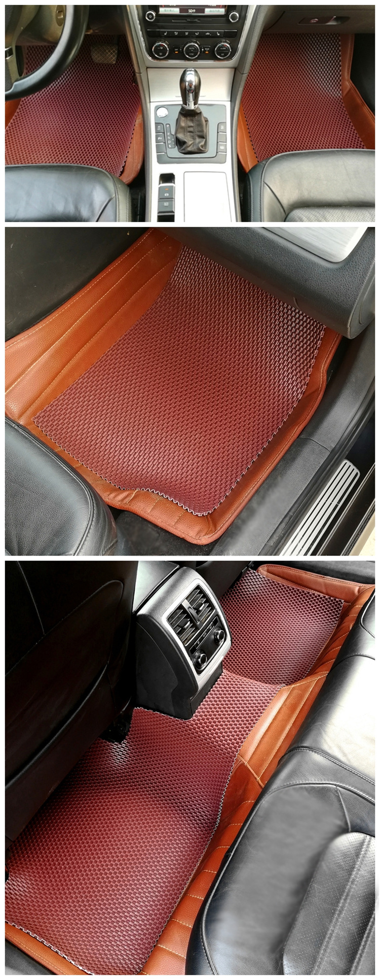 Car Mat Universal Cutting Single Piece PVC Plastic Wear-resistant Easy to Clean Main Driving Foot Mat Car Floor Mat