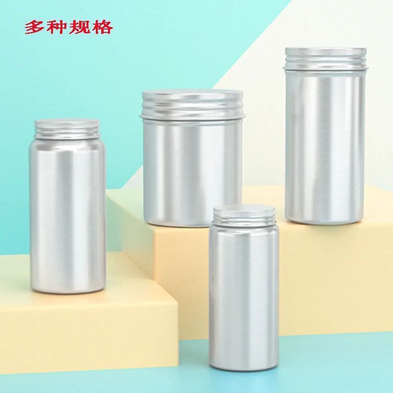 食品グレードの高品質アルミ缶密封茶シリンダー収納ネジ収納ポータブル包装旅行茶缶アルミ|undefined