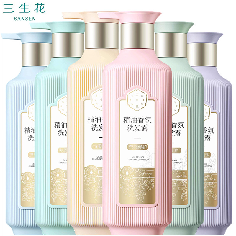 三生花精油香氛洗发露润发精华素洗发水沐浴露500ml800ml正品批发