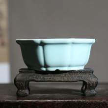 紫砂陶瓷盆景盆浅盆盆景盆觅陶乡产地直销微型花盆菖蒲盆