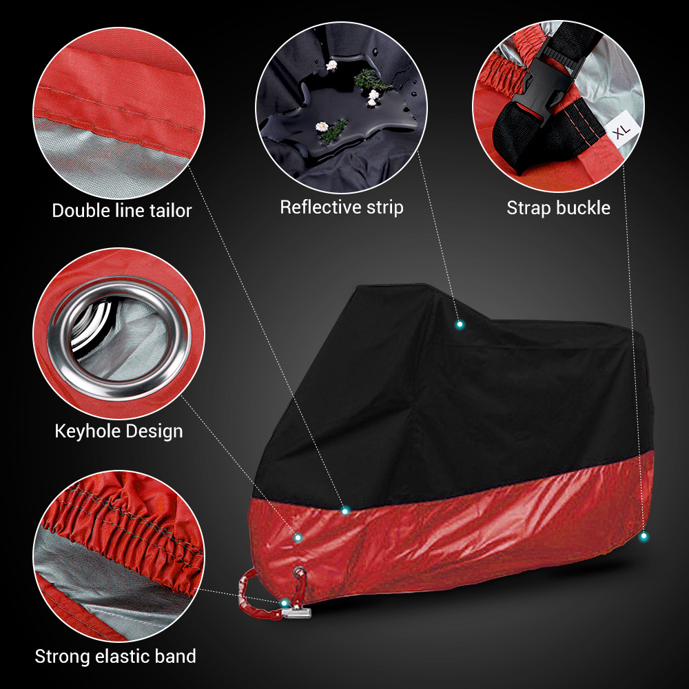 Ropa de protección solar transfronteriza cubierta de motocicleta gruesa cuatro estaciones universal multicolor vehículo eléctrico a prueba de lluvia y polvo ropa de motocicleta image 9