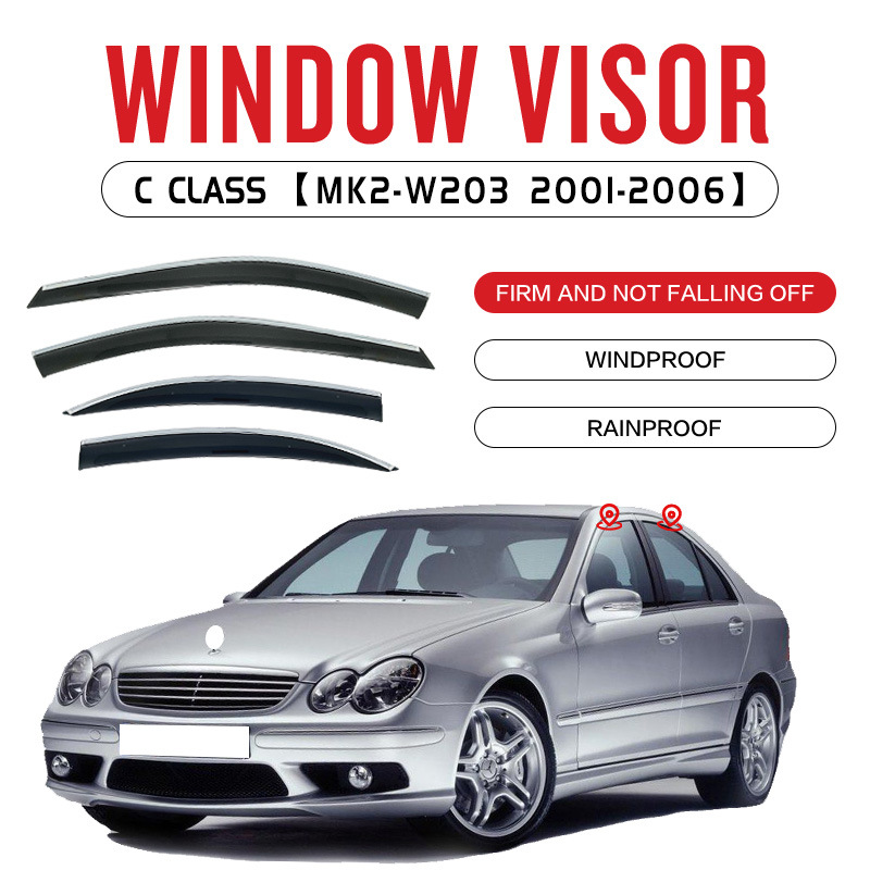 Suitable for Benz C Class standard axle travel version rain or shine Benz C Class Window visor
