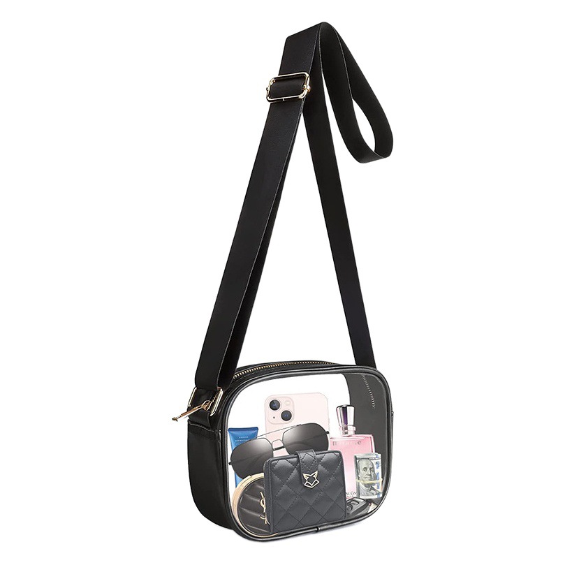 Amazon Transparent PVC Satchel Outdoor Travel Gymnasium Concert Security Backpack Waterproof Change Storage Bag