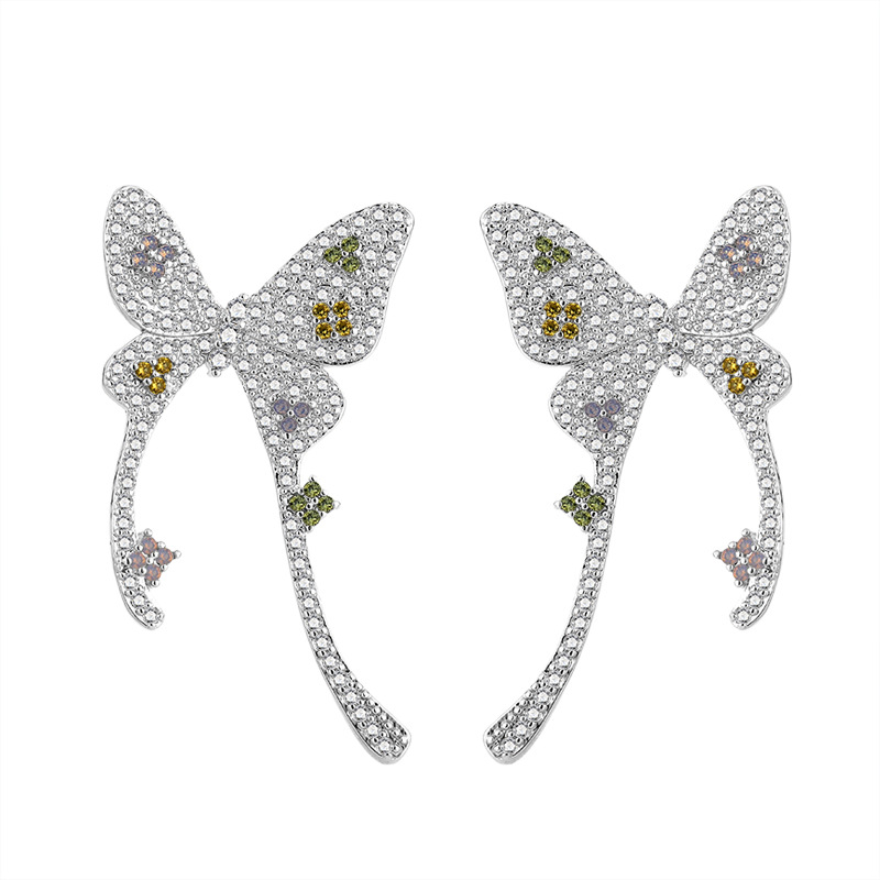 Butterfly Earrings Celebrity Inspired Unique Swallowtail Design Elegant Lively Versatile Sophisticated Understated Luxury Jewelry Accessories_voghion.com
