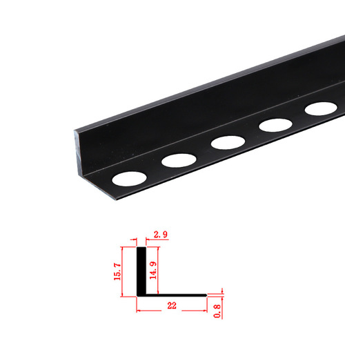 L-shaped edge trim aluminum narrow edge stripping tile corner guard floor seam bathroom sunken edge trim