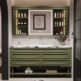 Дубовый гигиенический таз, французский ретро стиль, в американском стиле