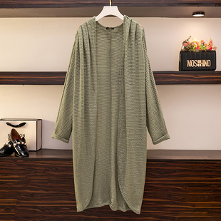 300 Jin Women's Loose Slim Solid Color Jacket Spring New Fat mm Knitted Cardigan Jacket Women's 63357