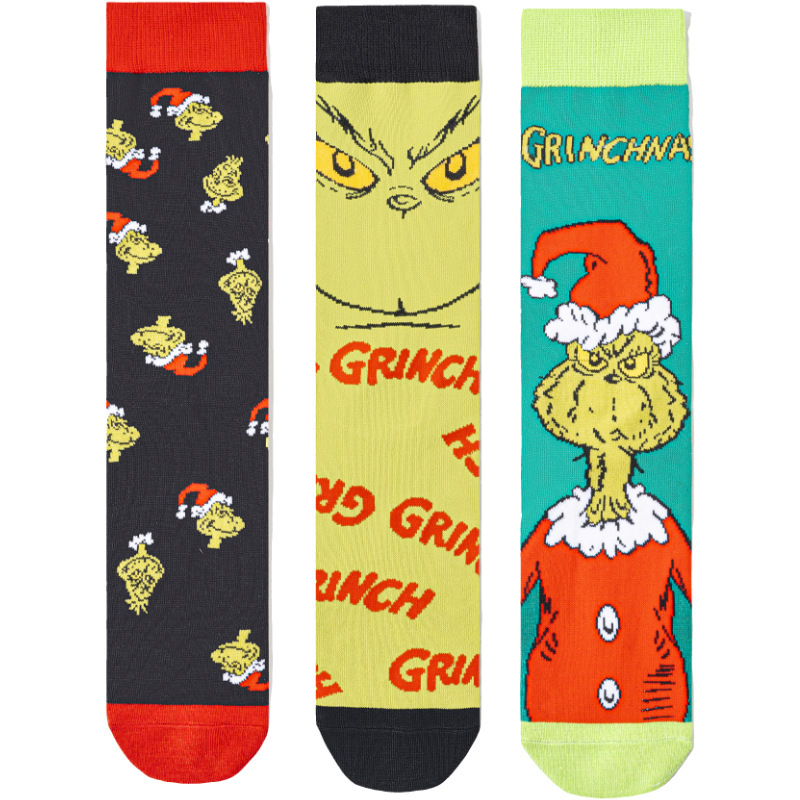 Men's Christmas Four Seasons Cartoon Trendy Socks Gift Men's Socks Christmas Weirdo Amazon Foreign Trade Socks Men's Christmas Four Seasons Cartoon Trendy Socks Gift Men's Socks Christmas Weirdo Amazon Foreign Trade Socks