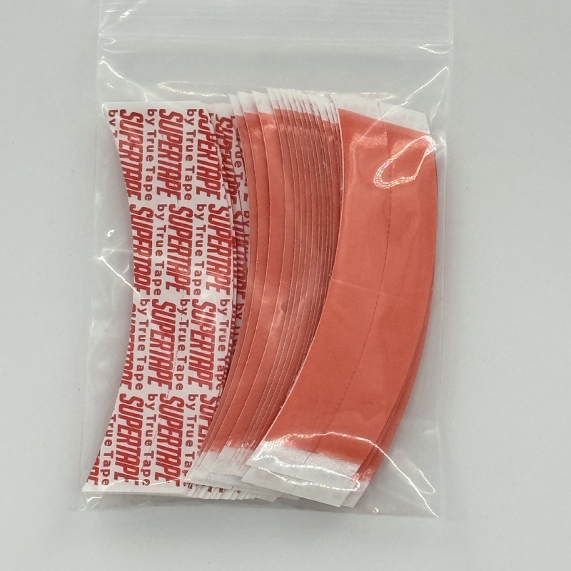 假发胶片粘贴纯红色男士假发胶片生物皮补发块贴片透气假发双面胶|undefined