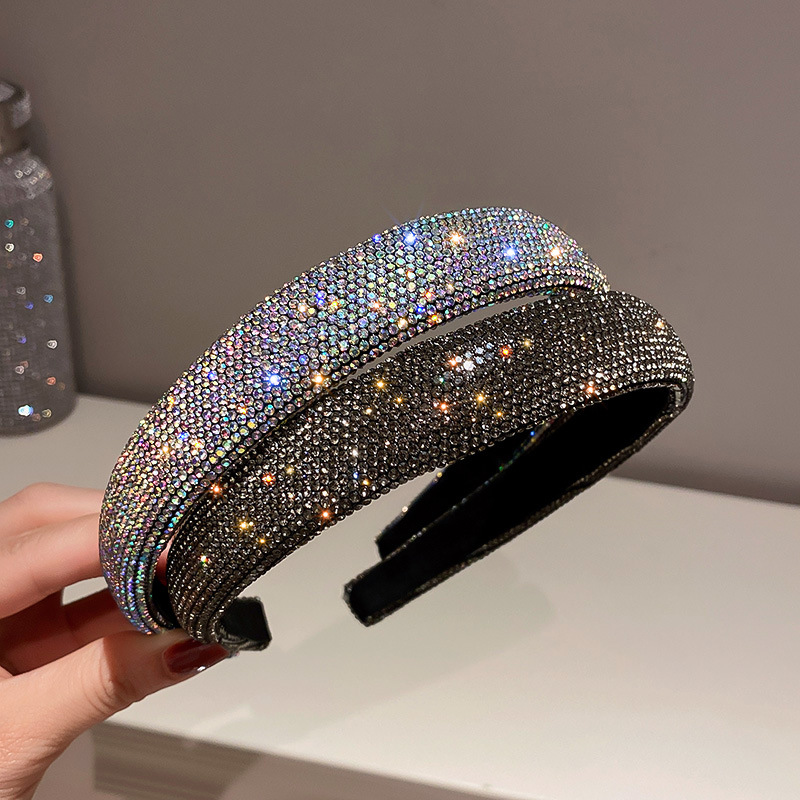 Plně super třpytivý temperamentní všestranný barevný diamantový lisovaný pásek jednoduchý a personalizovaný módní síťový červený_voghion.com