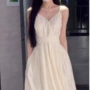 夏季无袖显瘦法式连衣裙