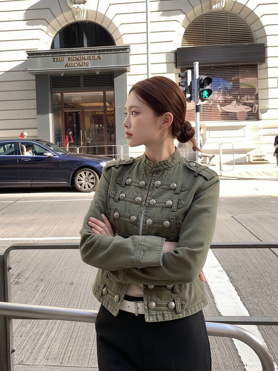 Army green-breasted