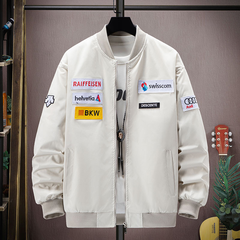 Men's Fashion casual baseball uniform hooded jacket