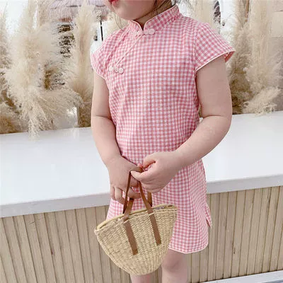 Powder cheongsam