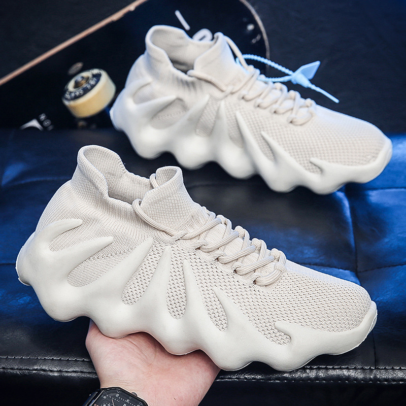 Octopus men's and women's shoes summer 2022 new coconut sports couple mesh shoes breathable fly woven running tide shoes