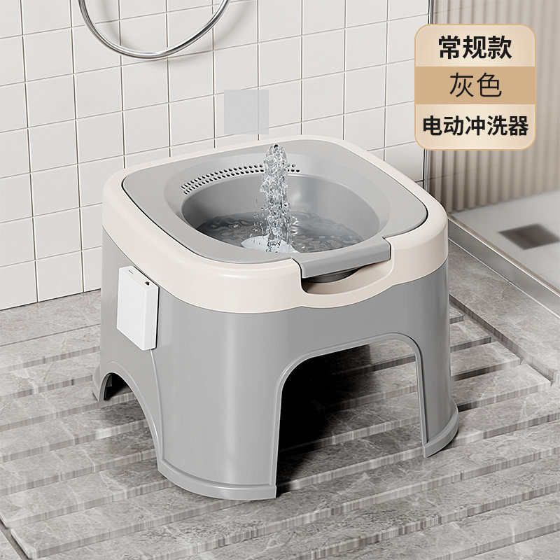 bañera eléctrica especial para hombres y mujeres para lavado de hemorroides con espuma de medicamento PP bañera con taburetes postoperatorias inodoro privado