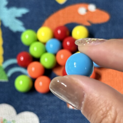 Plastic solid small ball color counting probability ball diameter 1.15cm slide toy ball primary school mathematics teaching aids