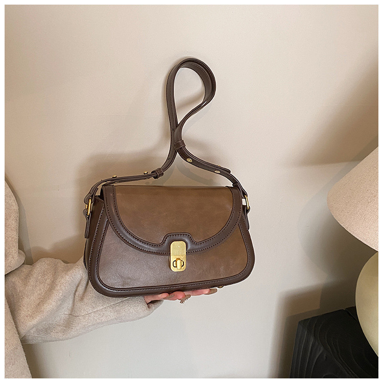 Women's Crossbody Bag Contrast Colour Small Square Shoulder Bag_voghion.com