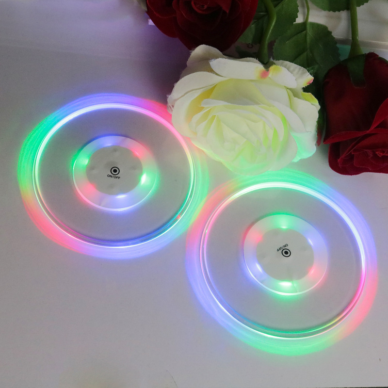 クロスボーダーLEDアクリル発光コースターパーティーバービールカクテルフラッシュベース発光コースター|undefined
