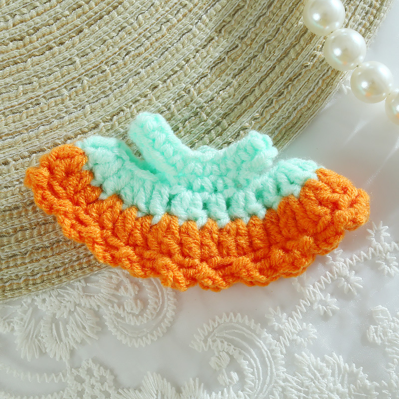 투톤 스커트 오렌지와 그린