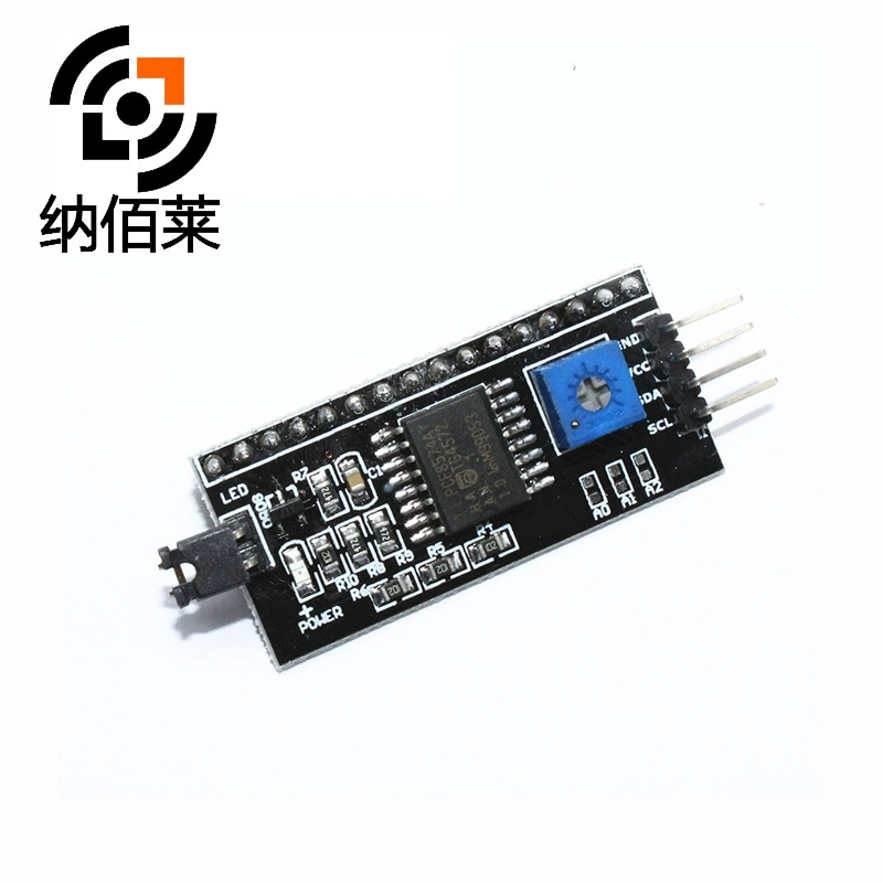 Плата-переходник для LCD1602 с интерфейсом IIC/I2C, библиотека функций, версия для LCD2004, плата расширения PCF8574