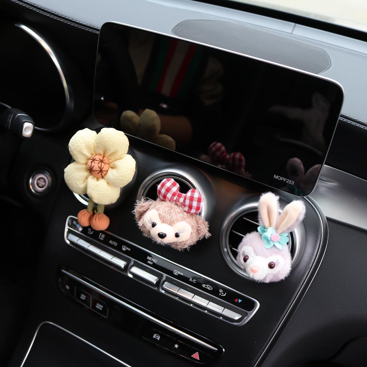 Decoración de automóviles salidas de aire de automóviles aromáticas aire acondicionado perfumes clips creativos lindos dibujos animados accesorios de automóviles adornos
