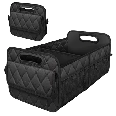 2025 New Large-Capacity Car Storage Box Trunk Storage Box Car Supplies Multi-Functional Organizer Box (Car storage bag/box) - black-diamond-630-583630h