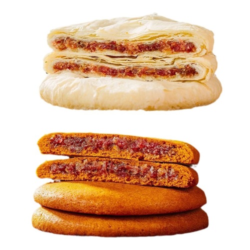 Xiangguan Yunluo Red Cake 300g Pastry White Cake Ham Greater Buckwheat Cake Yunnan Specialty Mid-Autumn Cake Snacks Large Mooncake