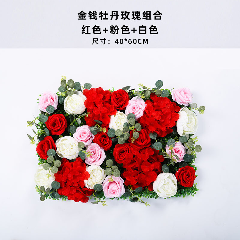 造花壁造花バラアジサイダリリ花立体背景壁窓造園結婚式結婚式装飾花列|undefined