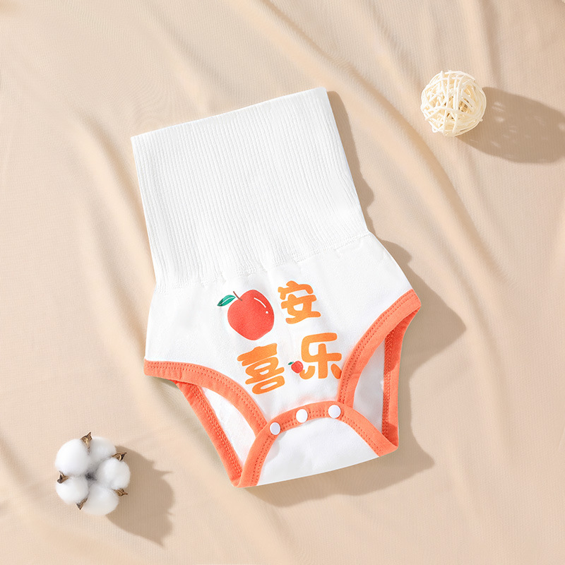 y2201 Infant Waist-High Belly Wrap Pajamas Newborn Belly Band Baby Diaper Pants Infant Belly Guard Diaper Underpants