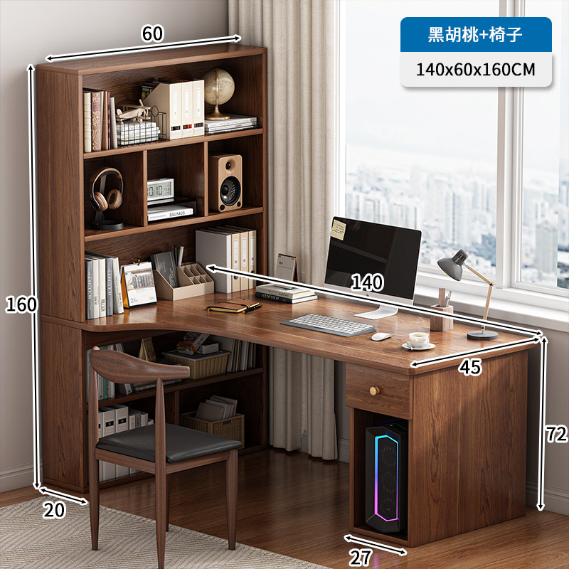 Escritorio de esquina escritorio tipo L escritorio escritorio dormitorio para chicas computadora梳妆台 maquillaje mesa integrada
