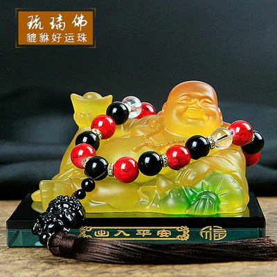 Aromatherapy Seat Car Interior Decoration, Car ornaments - glazed-buddhapixiu-transfer-beads