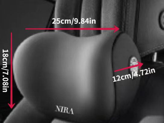 Car Headrest and Lumbar Support Memory Foam Support Lumbar Cushion Car Neck Pillow Seat Cushion Car Waist and Neck Protection Set