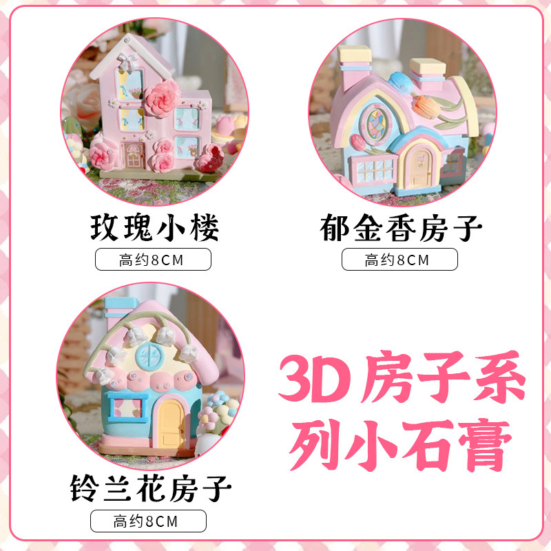 Muñecos de Yeso 3D para Pintar DIY Pintado a Mano para Manualidades